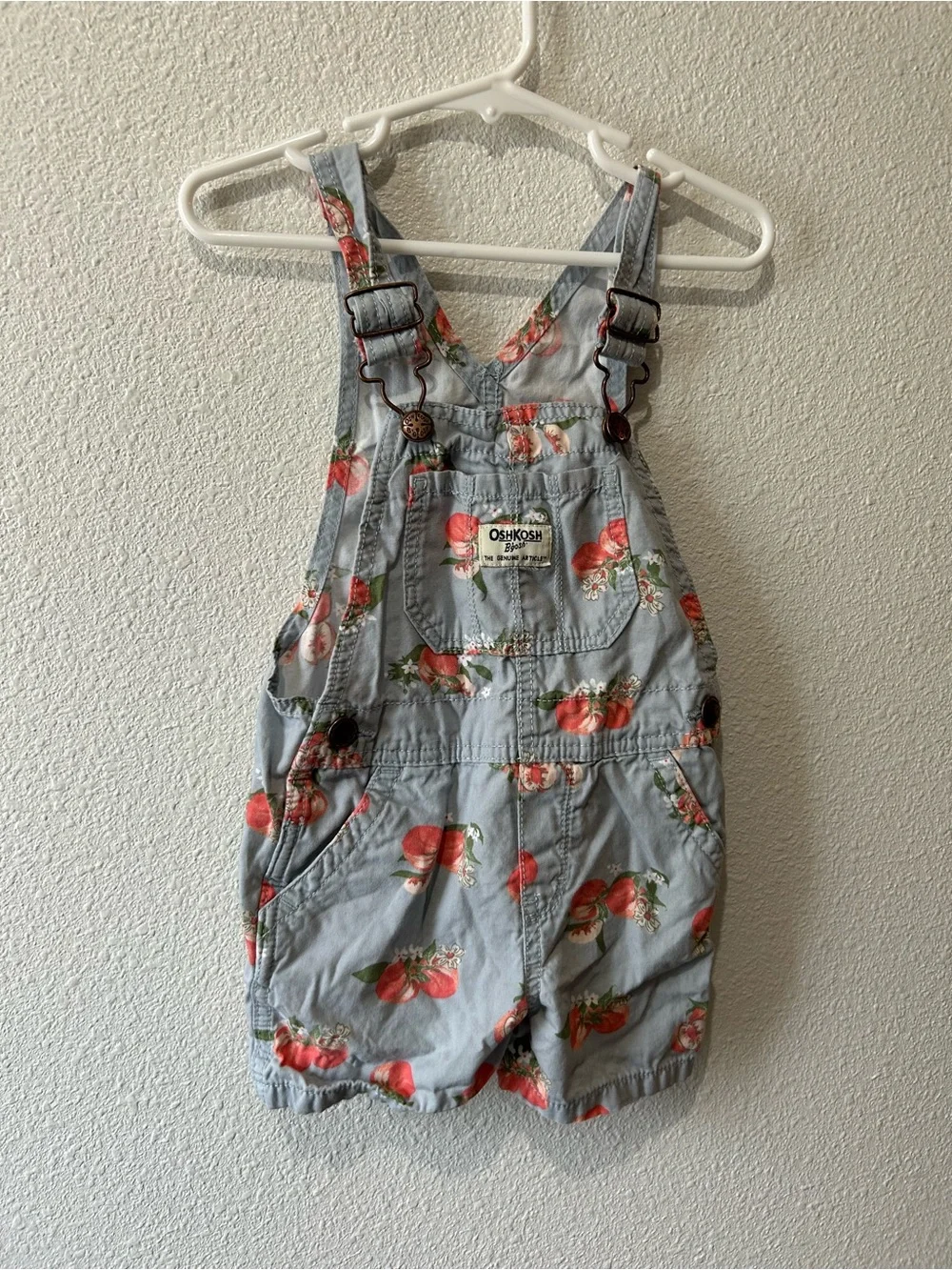OshKosh B'gosh Light Blue Short Overalls